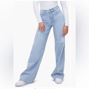 Good American Good Skate Light Wash Jeans